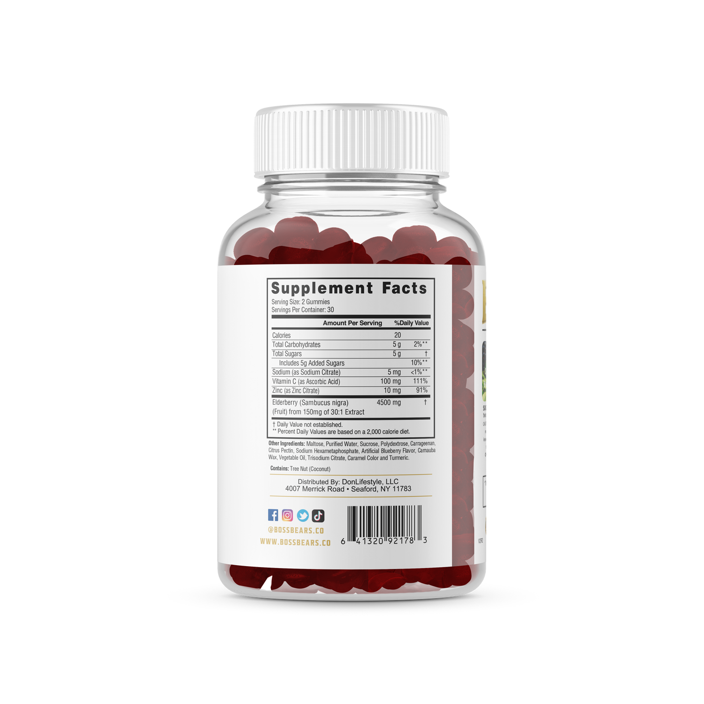 Elderberry Gummies W/ Vitamin C & Zinc