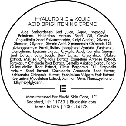 Brightening Crème w/ Hyaluronic + Kojic Acids